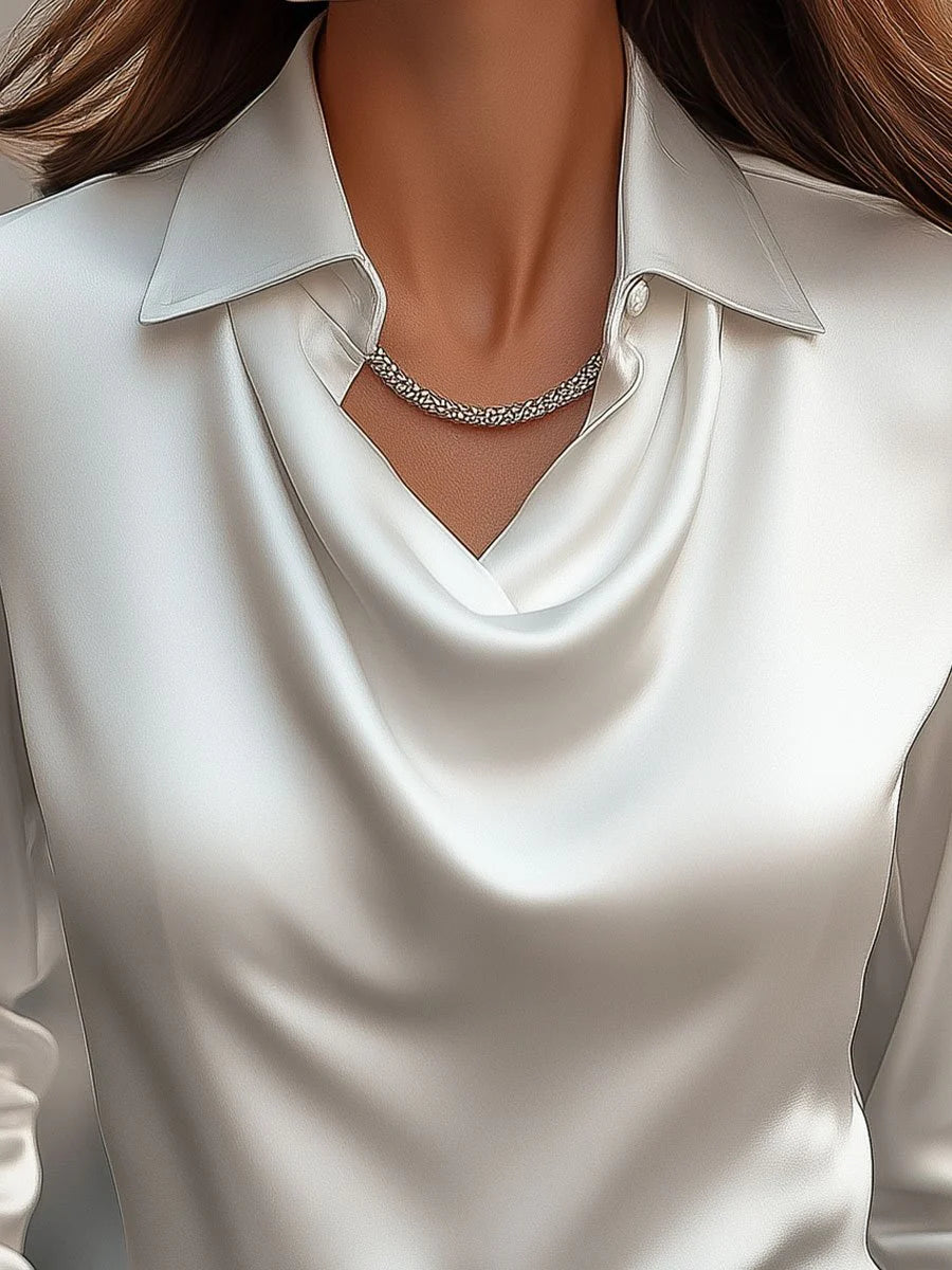 Opal Grace Butter Silk Blouse
