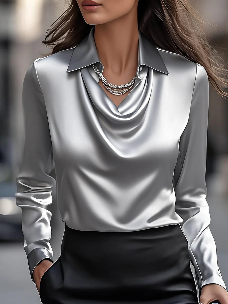 Opal Grace Butter Silk Blouse