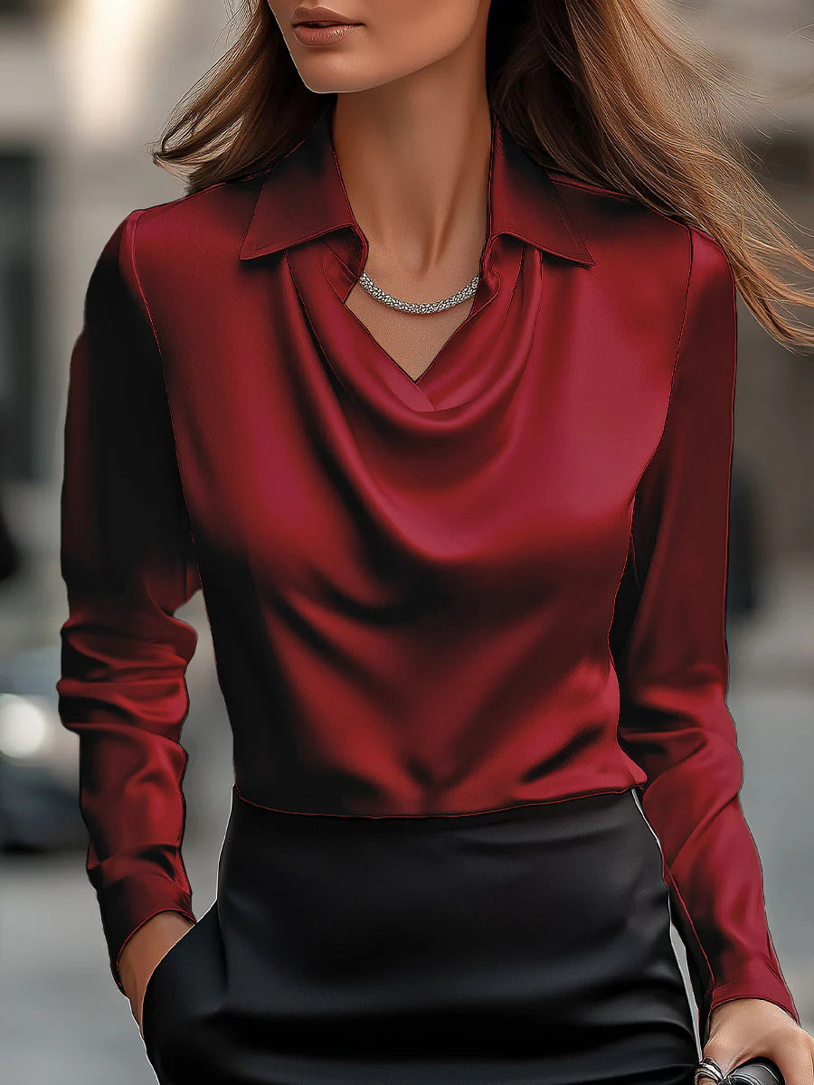 Opal Grace Butter Silk Blouse
